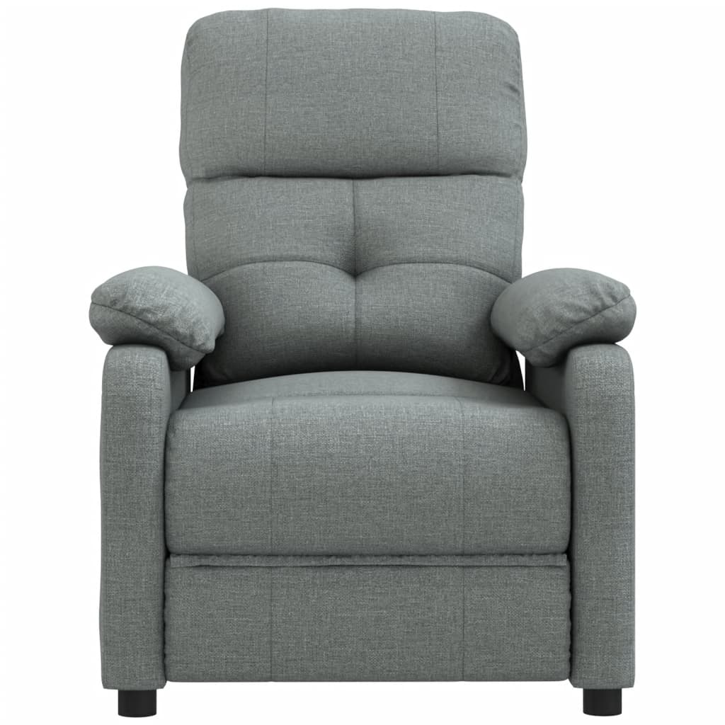 Fauteuil de relaxation tissu gris foncé
