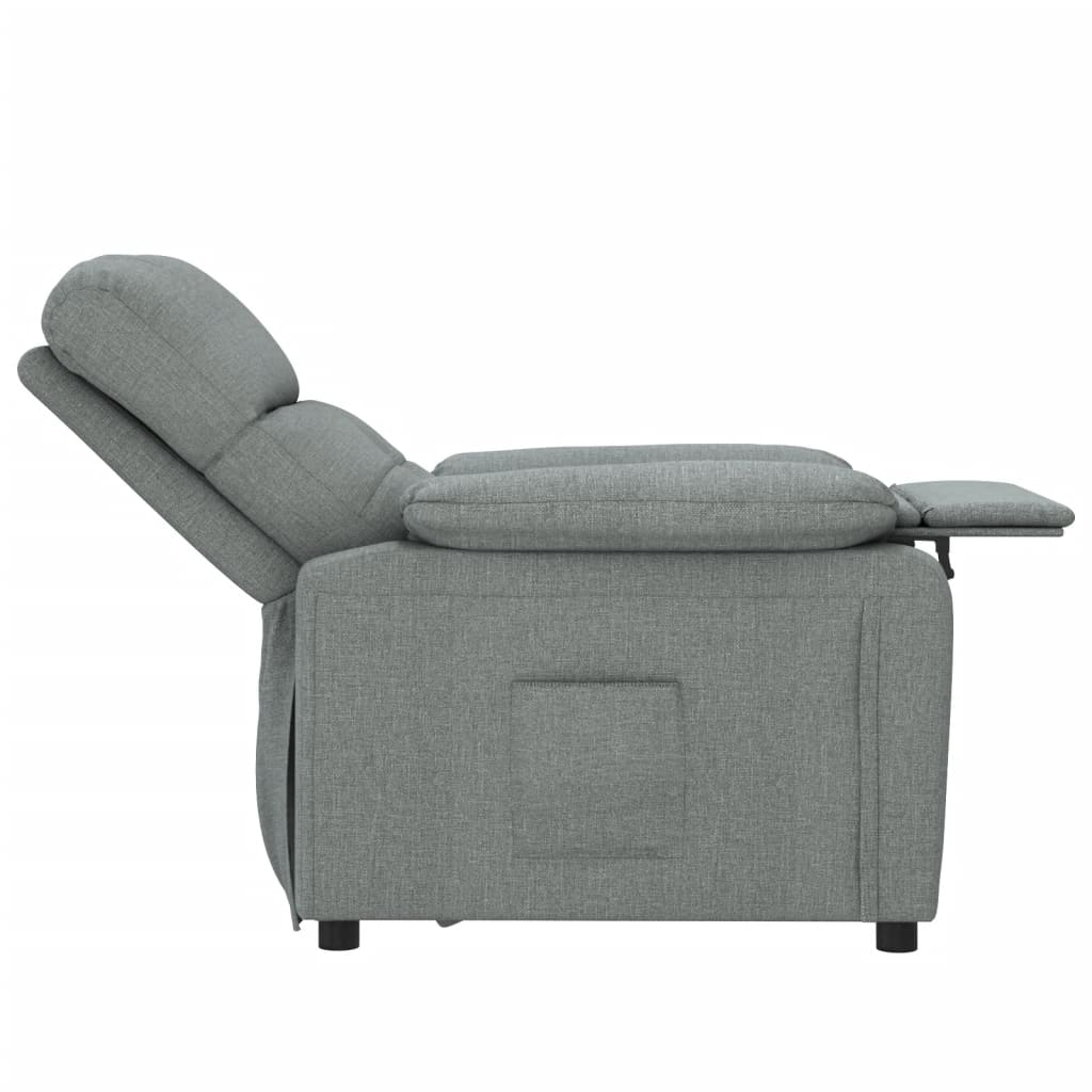 Fauteuil de relaxation tissu gris foncé