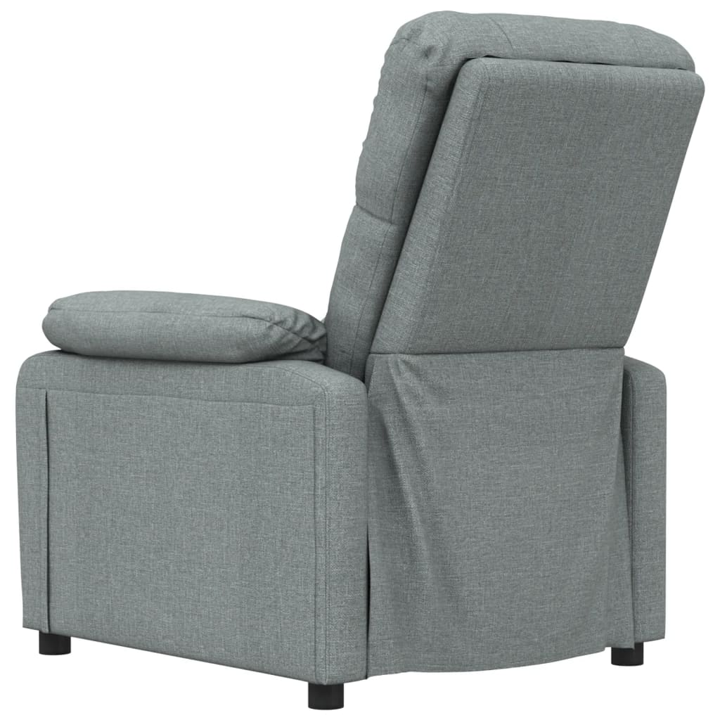 Fauteuil de relaxation tissu gris foncé