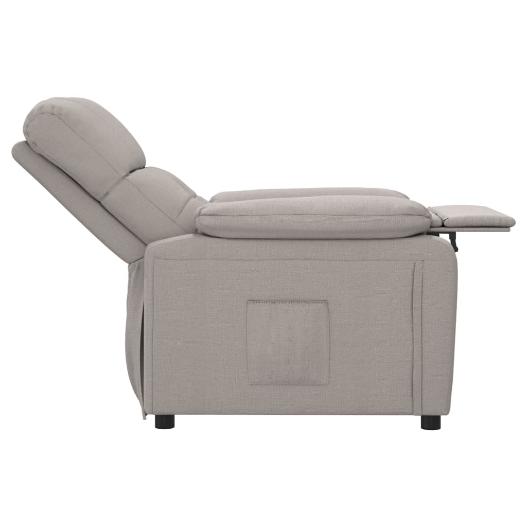 Relaxsessel Taupe Stoff