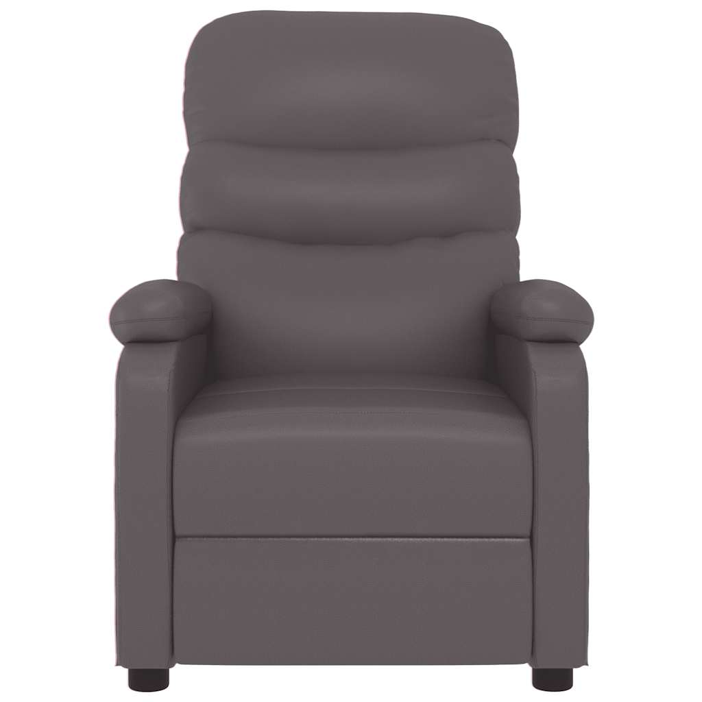 Relaxsessel Grau Kunstleder