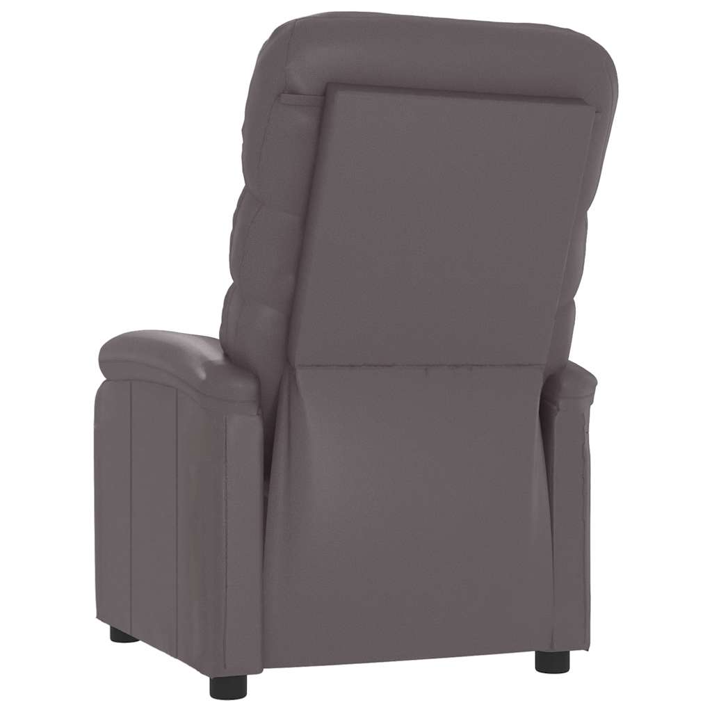 Relaxsessel Grau Kunstleder