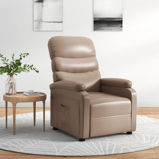 Relaxsessel Cappuccino-Braun Kunstleder