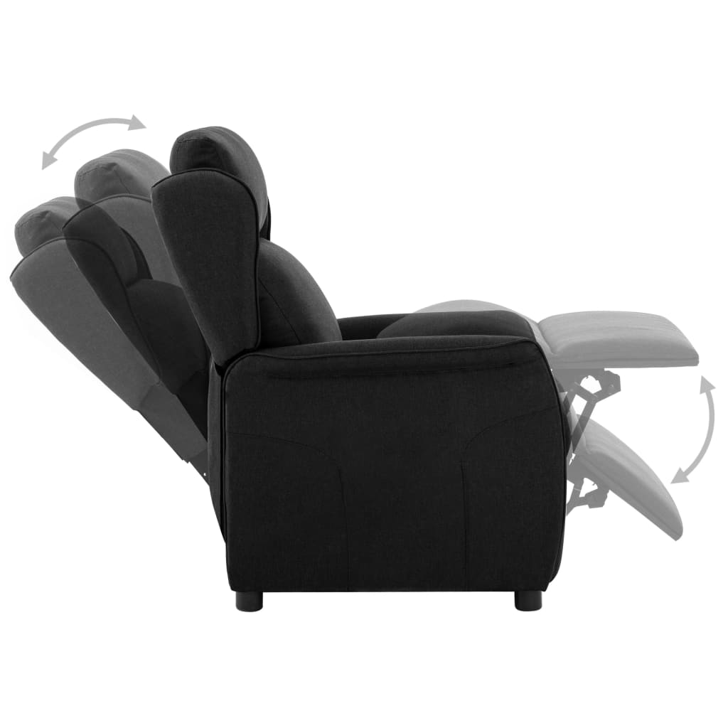 Relaxsessel Schwarz Stoff