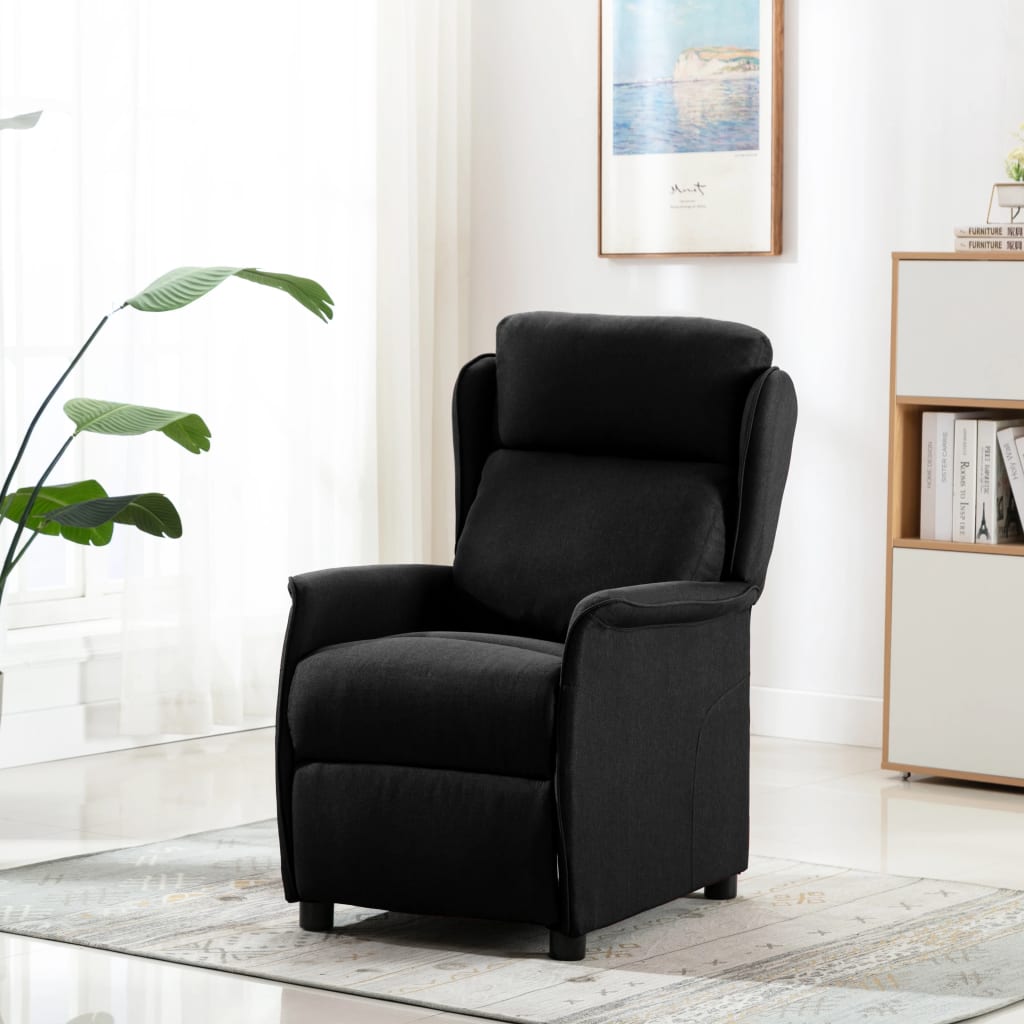 Relaxsessel Schwarz Stoff