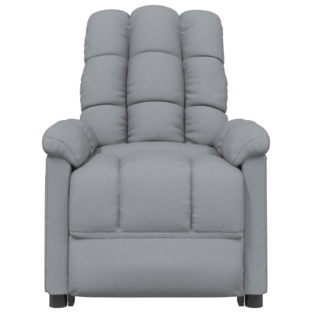 Fauteuil de relaxation tissu gris clair