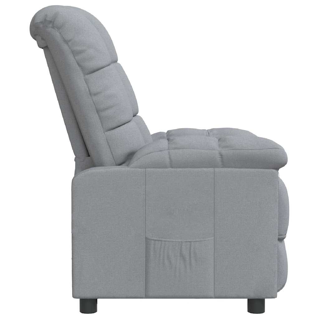 Relaxsessel Hellgrau Stoff