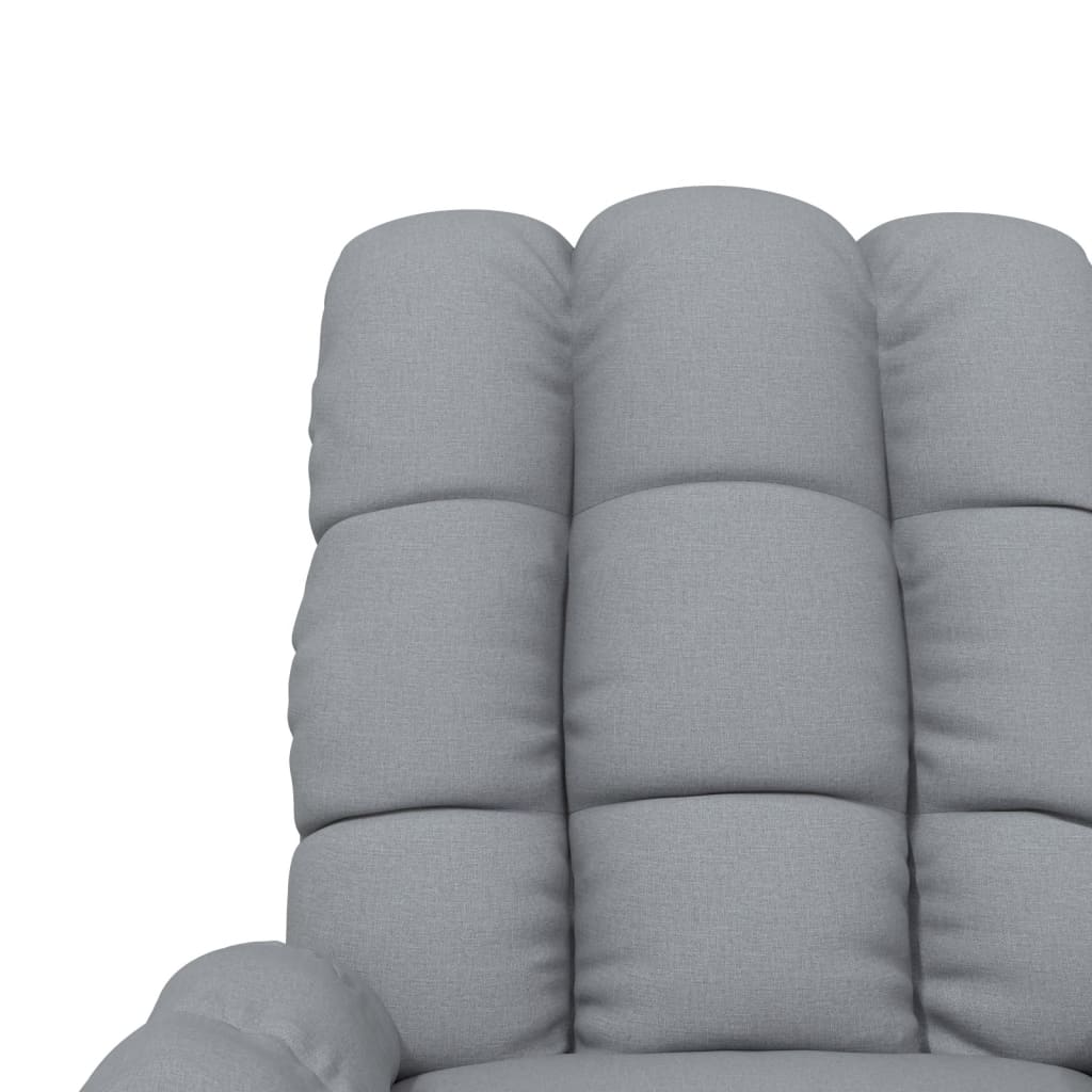 Fauteuil de relaxation tissu gris clair