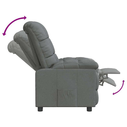 Relaxsessel Dunkelgrau Stoff