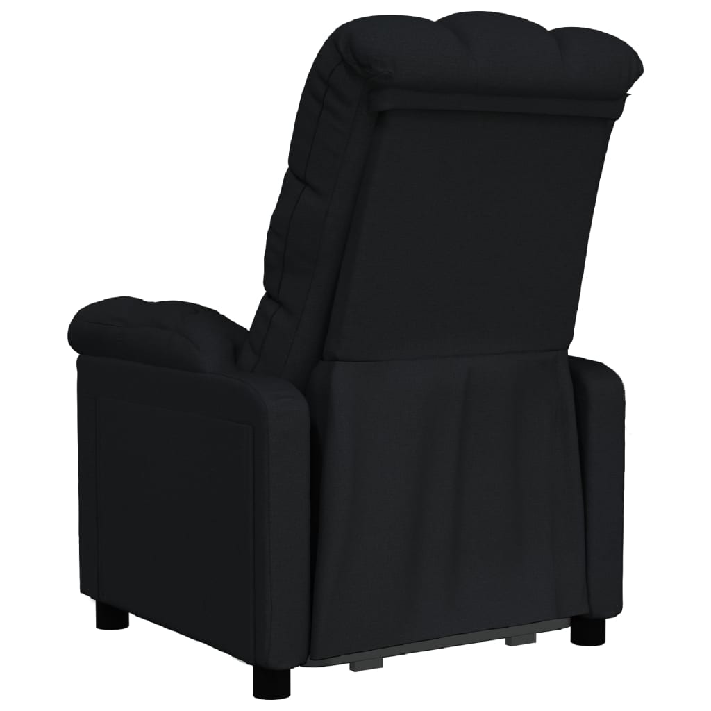 Fauteuil de relaxation tissu noir