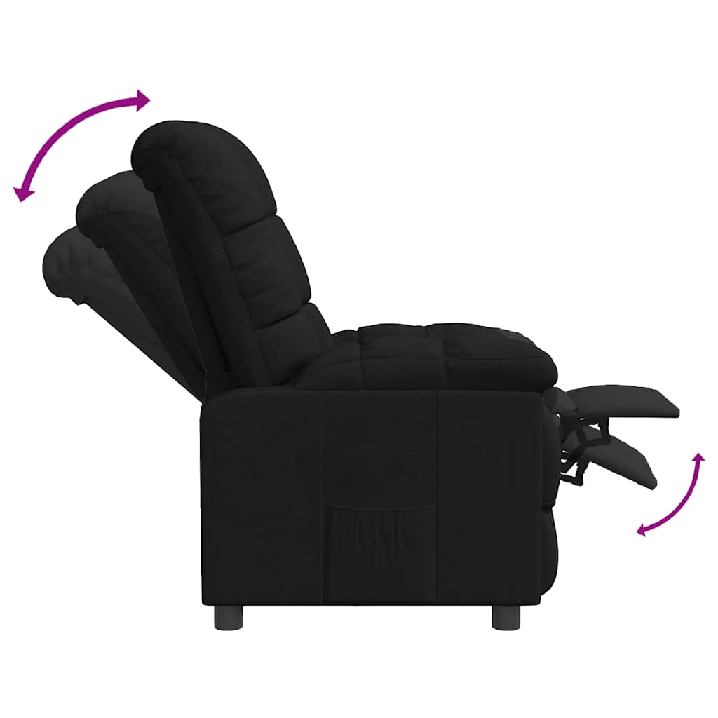 Relaxsessel Schwarz Stoff