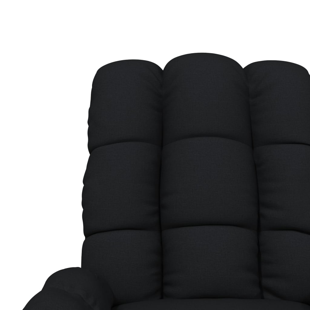 Fauteuil de relaxation tissu noir
