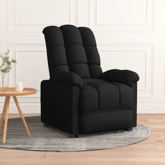 Fauteuil de relaxation tissu noir