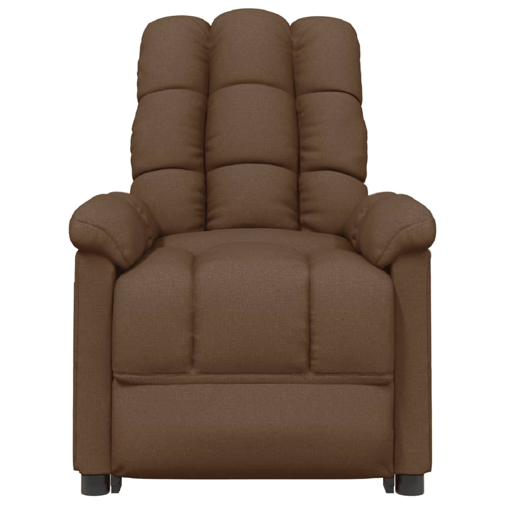 Fauteuil de relaxation tissu marron