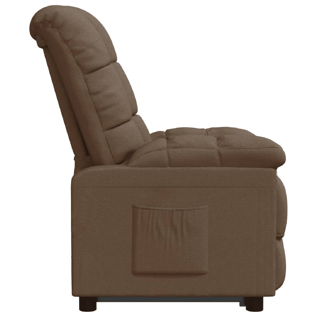 Fauteuil de relaxation tissu marron