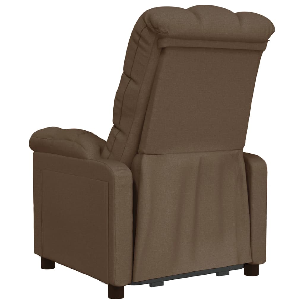 Fauteuil de relaxation tissu marron
