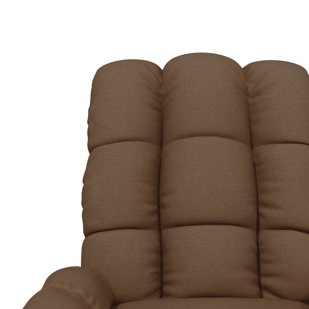 Fauteuil de relaxation tissu marron