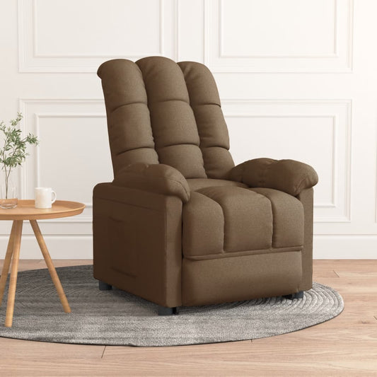 Fauteuil de relaxation tissu marron