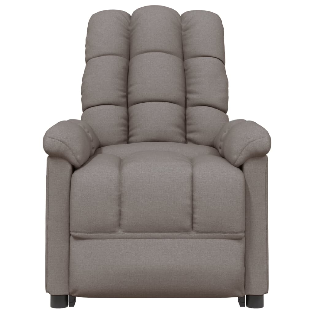 Fauteuil relax tissu taupe