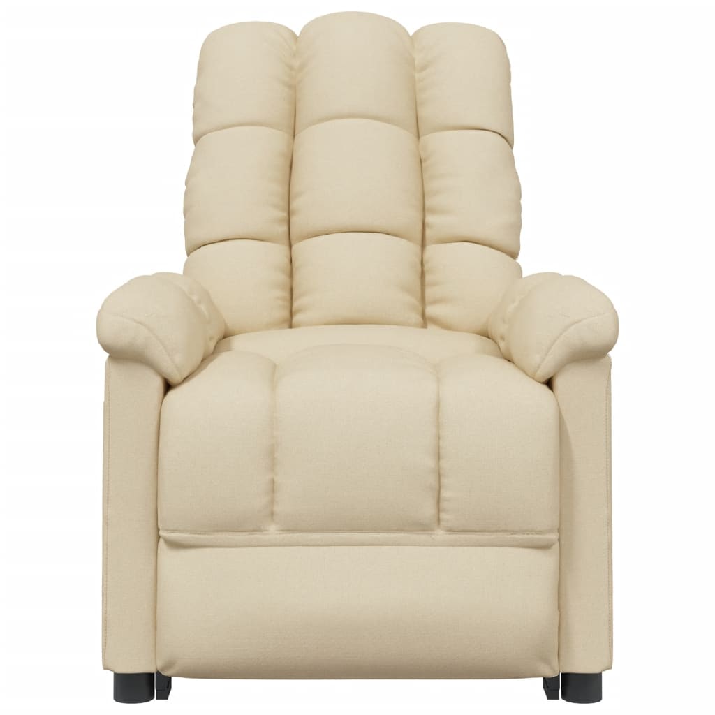 Fauteuil de relaxation tissu crème