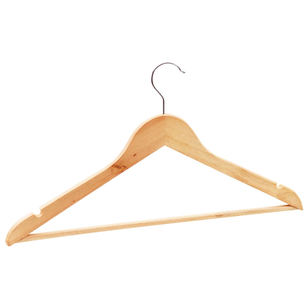 Lot de 50 cintres antidérapants en bois dur