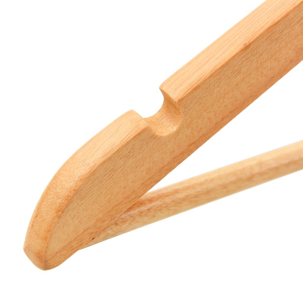 Lot de 50 cintres antidérapants en bois dur