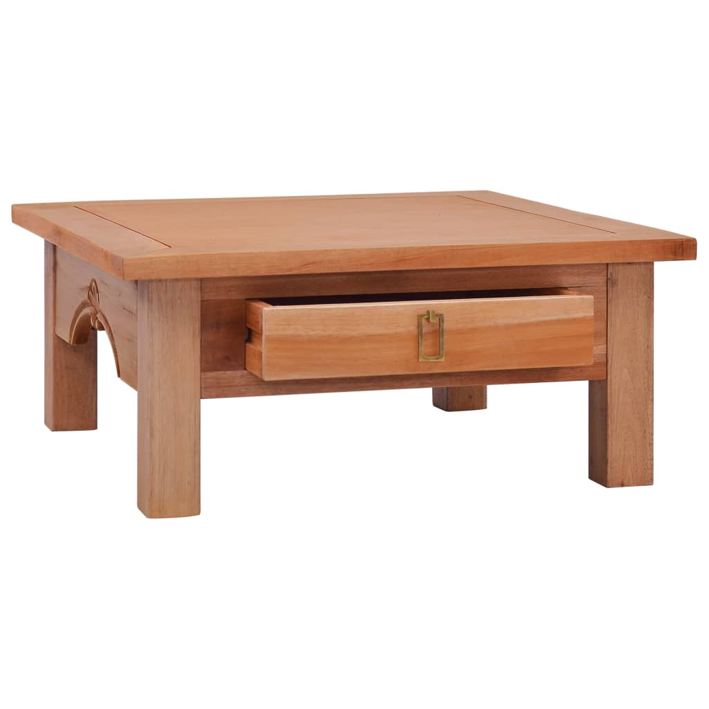 Couchtisch 68x68x30 cm Massivholz Mahagoni