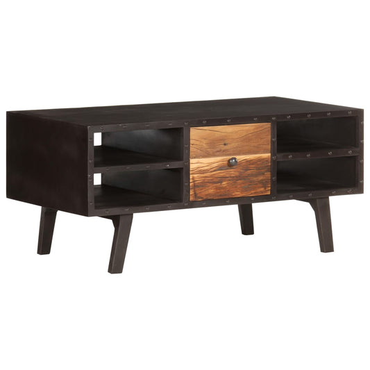 Coffee table 100x50x45 cm solid reclaimed wood