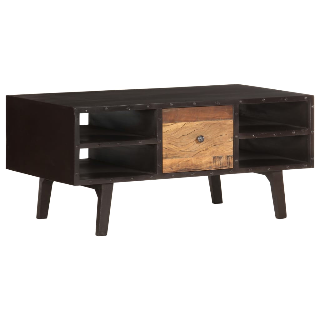 Coffee table 100x50x45 cm solid reclaimed wood