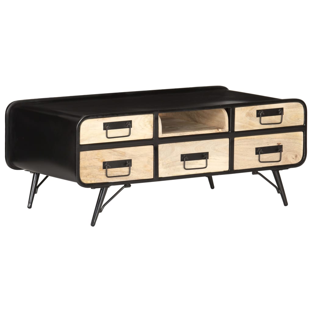 Coffee table 100×50×40 cm solid mango wood