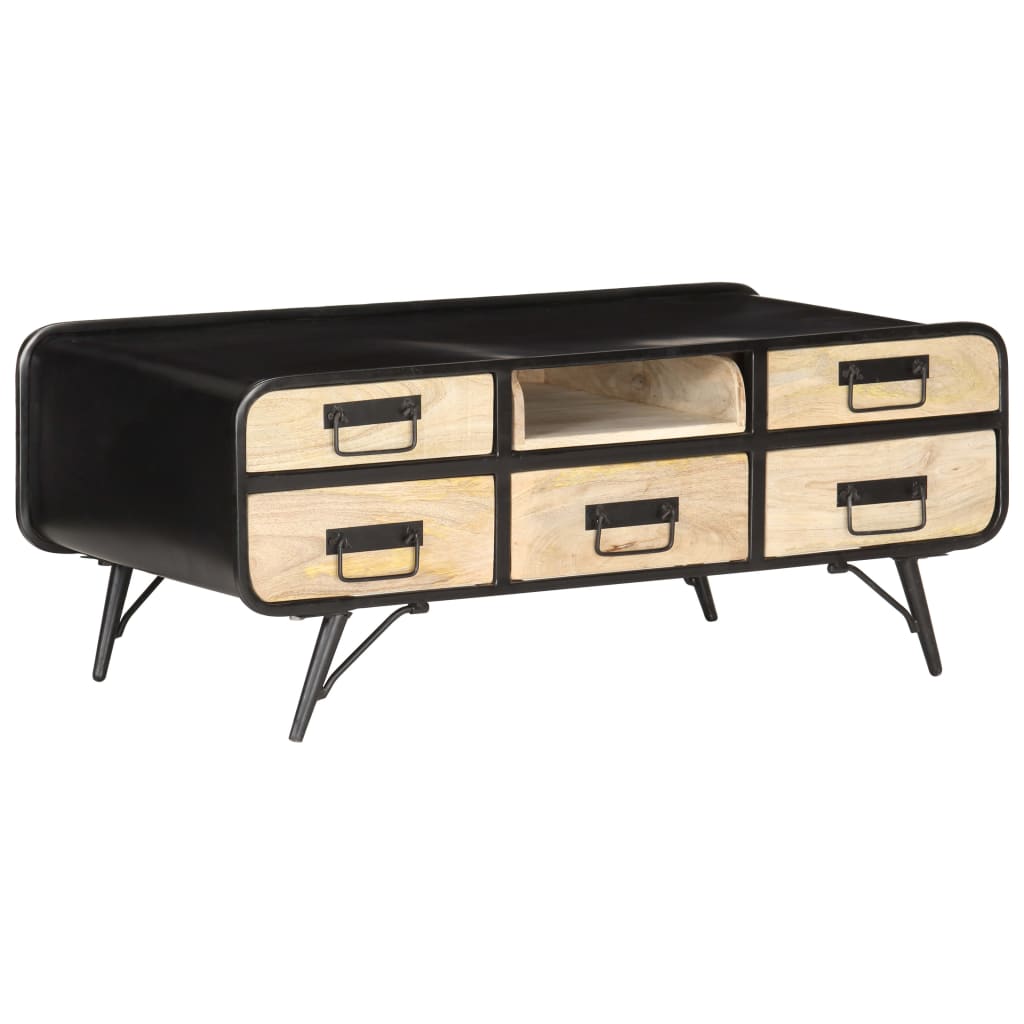 Coffee table 100×50×40 cm solid mango wood