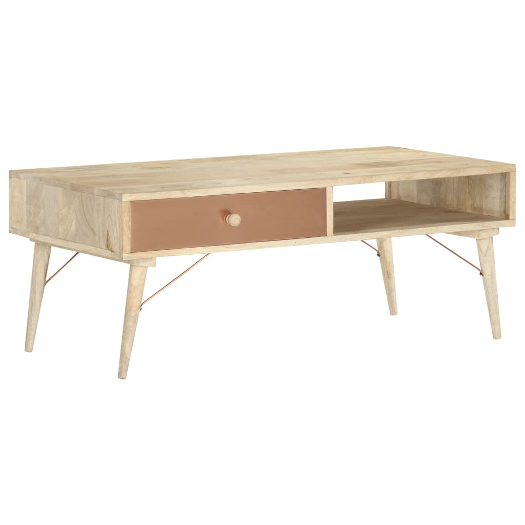 Couchtisch 118×57×45 cm Massivholz Mango