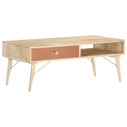 Couchtisch 118×57×45 cm Massivholz Mango