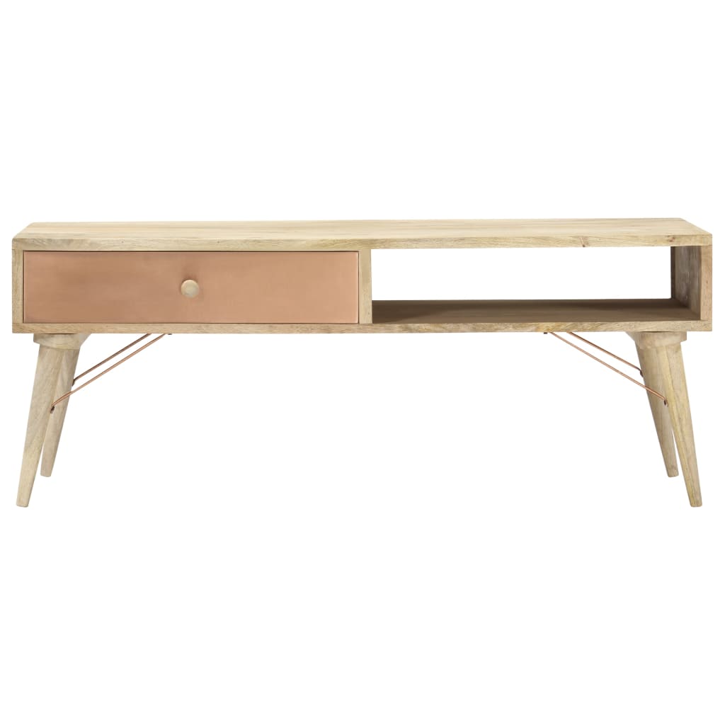 Couchtisch 118×57×45 cm Massivholz Mango