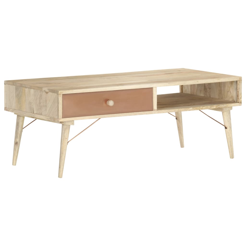 Couchtisch 118×57×45 cm Massivholz Mango