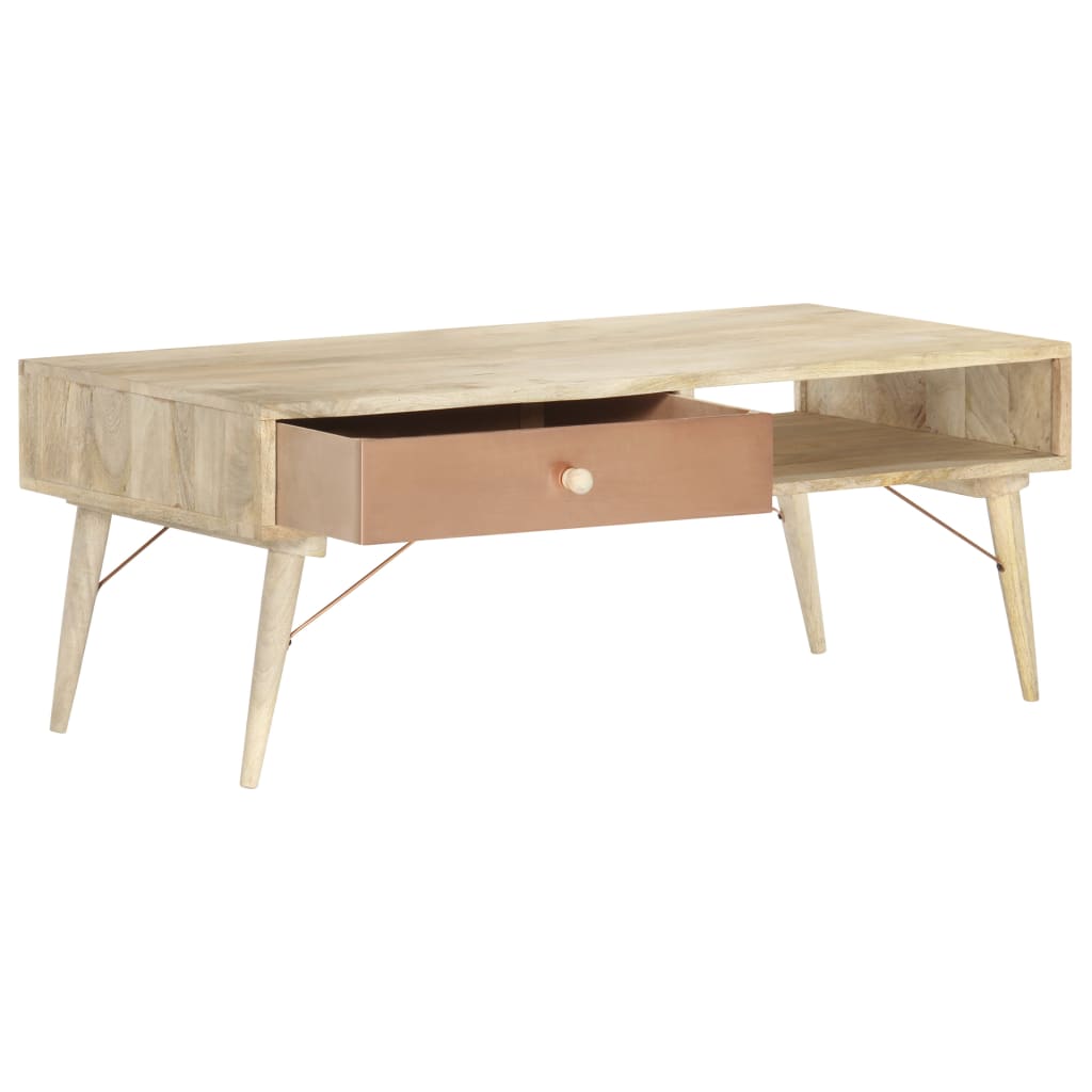 Couchtisch 118×57×45 cm Massivholz Mango