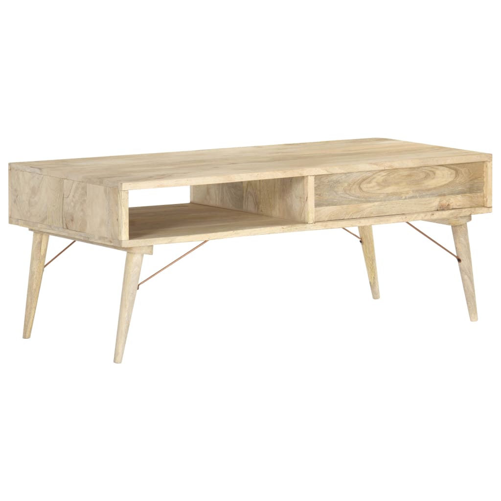 Couchtisch 118×57×45 cm Massivholz Mango