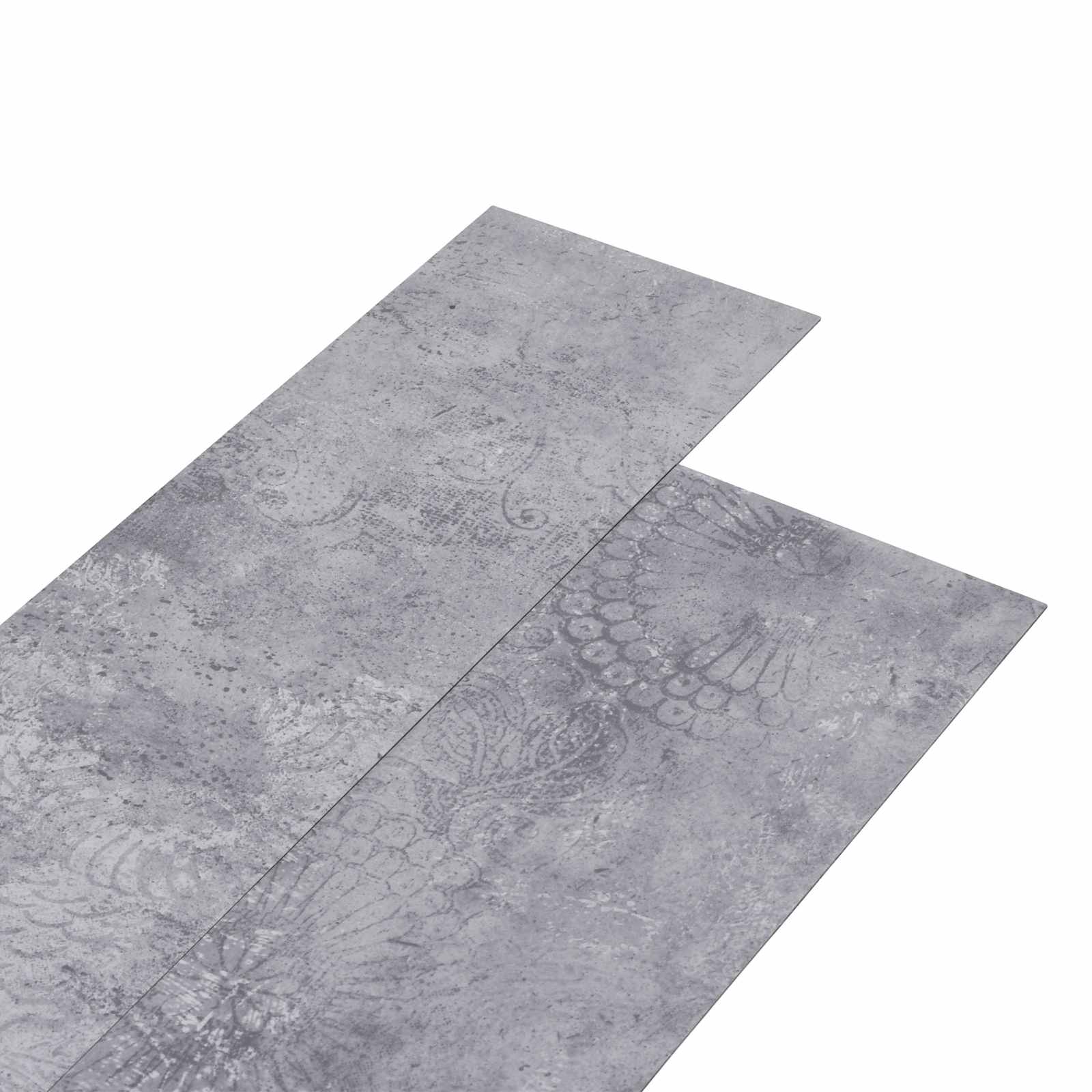 Bodenplanken Zementgrau 5,02 m² 36 Stk. PVC