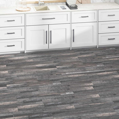 Bodenplanken Industrielles Holz 5,02 m² 36 Stk. PVC