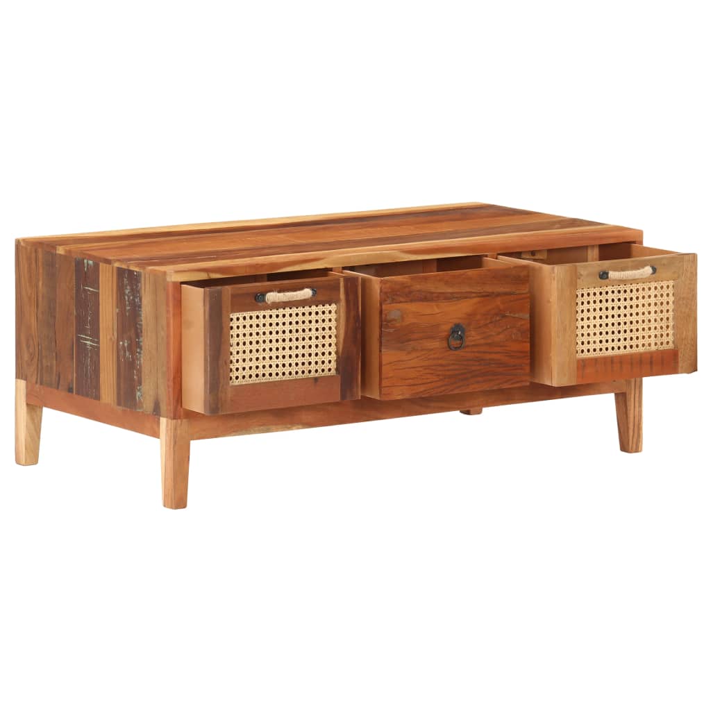 Couchtisch 100x50x40 cm Altholz Massiv