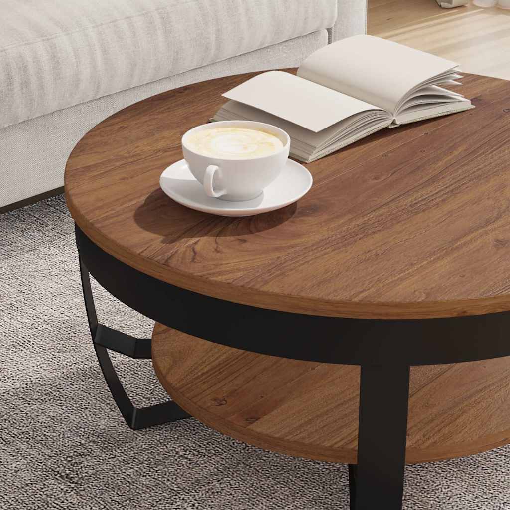 Couchtisch 65x65x32 cm Massivholz Akazie