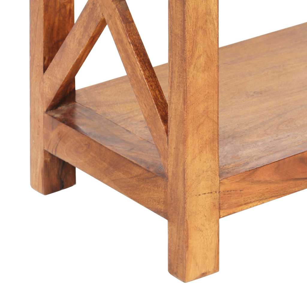 Bücherregal 60x30x160 cm Massivholz mit Honigfarbenem Finish