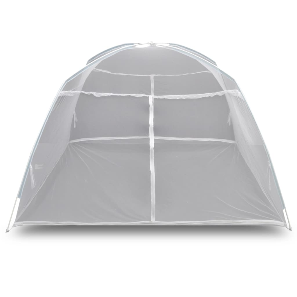 Campingzelt 200×120×130 cm Fiberglas Weiß