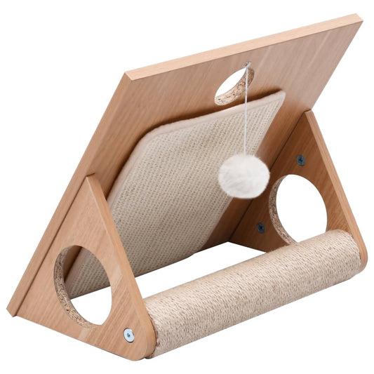 Katzen-Kratz-Dreieck mit Sisal-Kratzmatten 40 cm