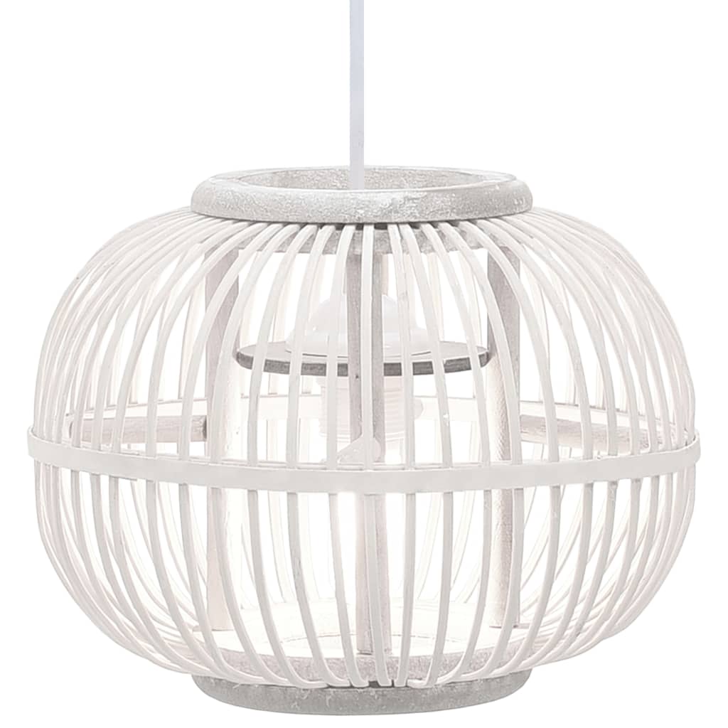Pendelleuchte Weiß Weide 40W 30×22 cm Globus E27