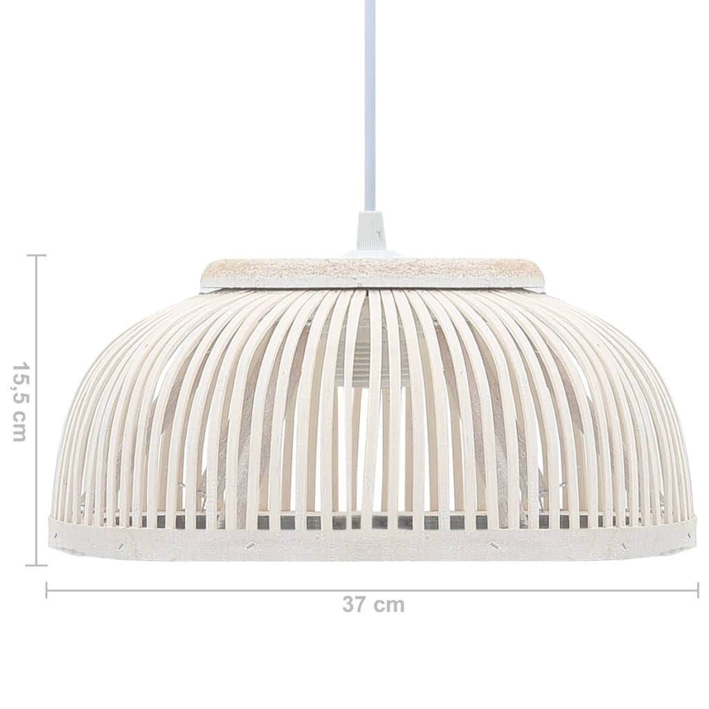 Pendelleuchte Bambus 37x15,5 cm 40W Halbrund E27