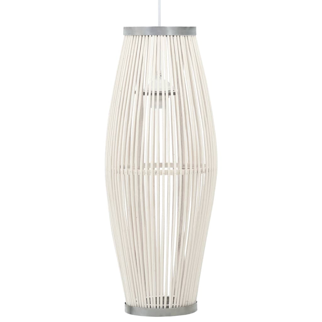 Pendelleuchte Weiß Weide 40W 23×55 cm Oval E27