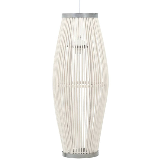 Pendelleuchte Weiß Weide 40W 23×55 cm Oval E27