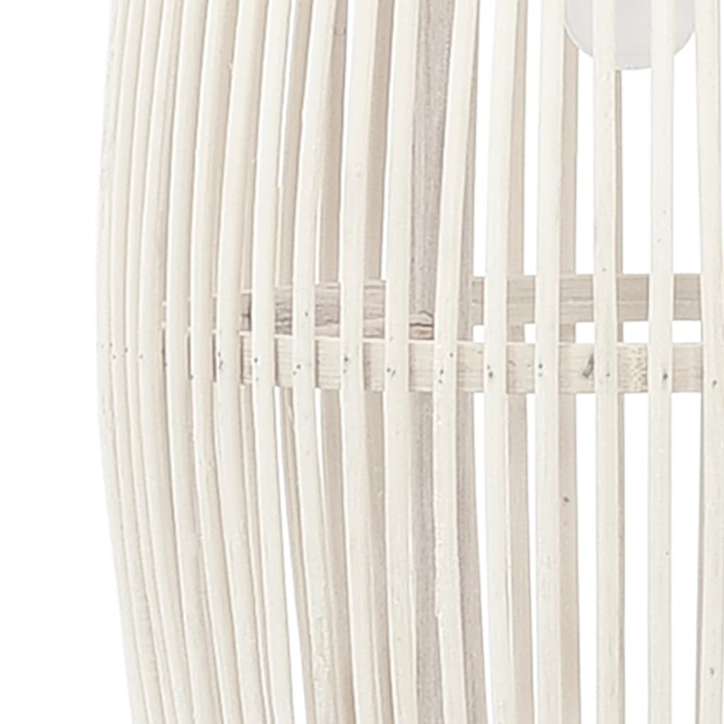 Pendelleuchte Weiß Weide 40W 23×55 cm Oval E27