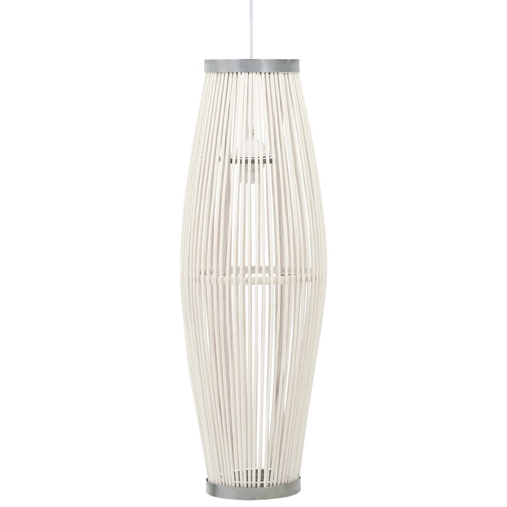 Pendelleuchte Weiß Weide 40W 25x62 cm Oval E27